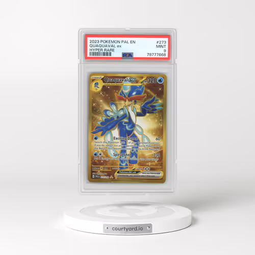 2023 Pokémon Pal EN-Paldea Evolved #273 Quaquaval EX - Holo Hyper Rare (PSA 9 MINT)