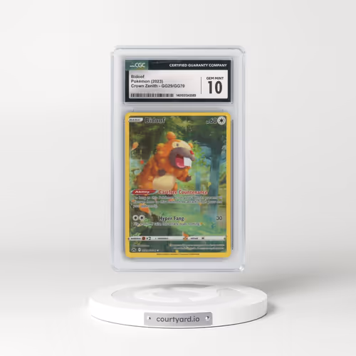 2022 Crown Zenith #GG29/GG70 Bidoof (CGC 10 GEM MINT)