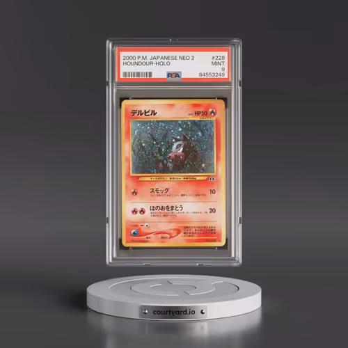 2000 Pokémon Neo 2 #228 Houndour - Holo (PSA 9 MINT)