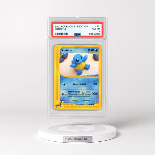 2002 Pokémon Expedition #131 Squirtle (PSA 8 NM-MT)