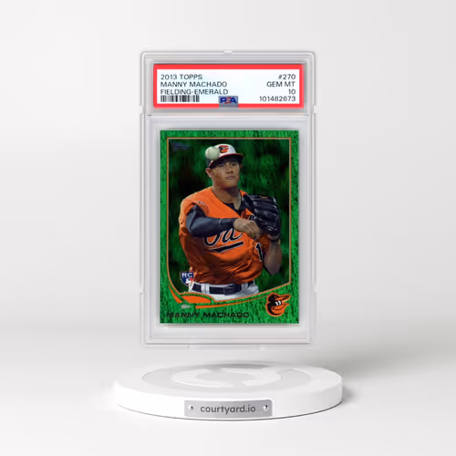 2013 Topps #270 Manny Machado - Fielding-Emerald (PSA 10 GEM MINT)