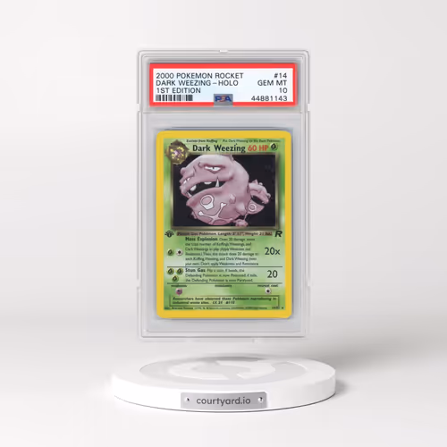 2000 Pokémon Rocket #14 Dark Weezing - 1st Edition Holo (PSA 10 GEM MINT)