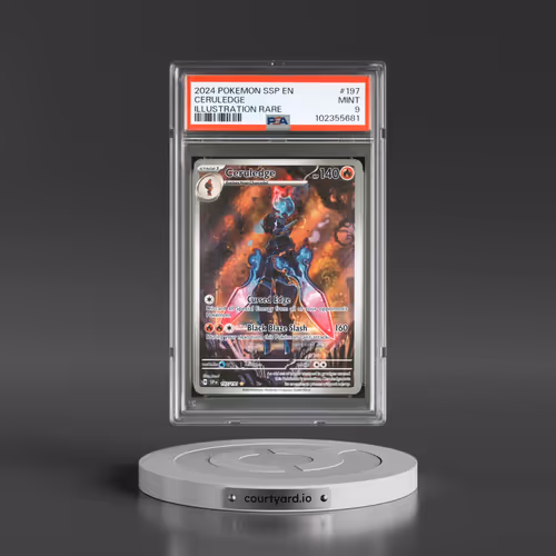 2024 Pokémon Ssp EN-Surging Sparks #197 Ceruledge - Illustration Rare (PSA 9 MINT)
