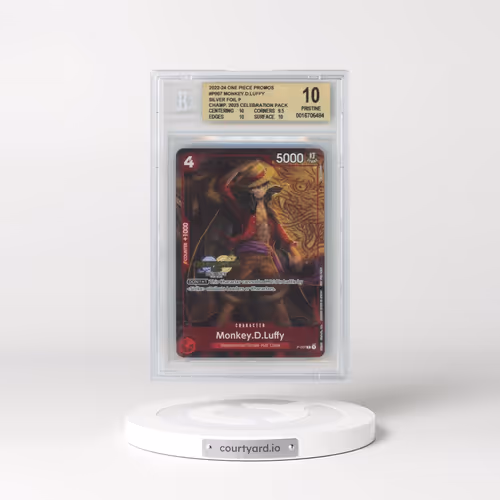 2022 One Piece Card Game Promos #P007 Monkey.D.Luffy SILVER FOIL P/(Championship 2023 Celebration Pa