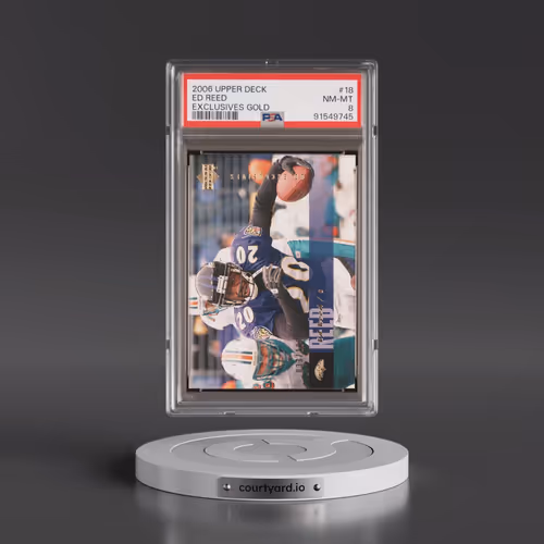 2006 Upper Deck #18 Ed Reed - Exclusives Gold (PSA 8 NM-MT)