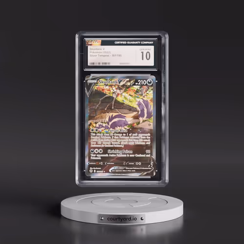 2022 Silver Tempest #181/195 Skuntank V - Ultra Rare Holo (CGC 10 GEM MINT)