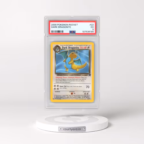 2000 Pokémon Rocket #22 Dark Dragonite (PSA 5 EX)
