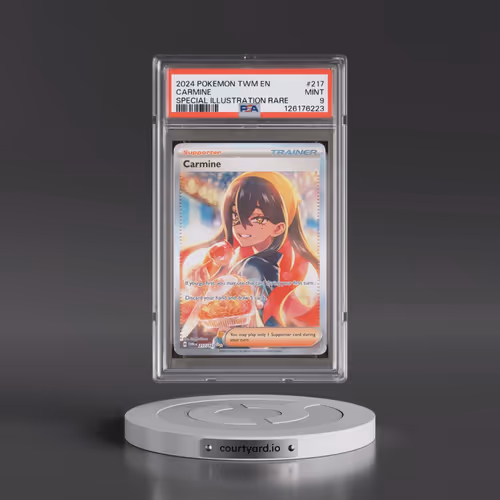 2024 Pokémon Twm EN-Twilight Masquerade #217 Carmine - Special Illustration Rare (PSA 9 MINT)