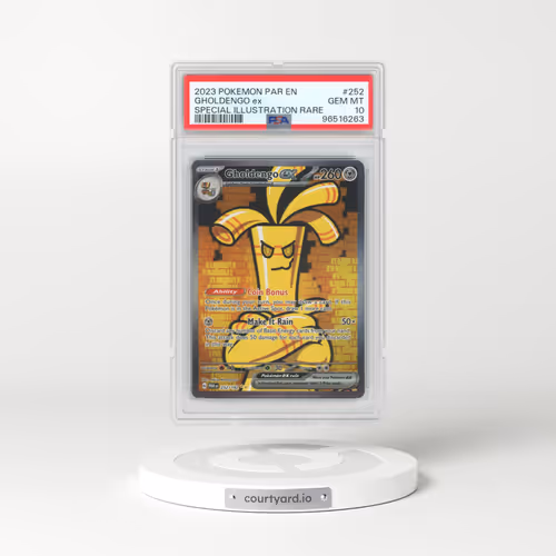 2023 Pokémon Par EN-Paradox Rift #252 Gholdengo EX - Holo Special Illustration Rare (PSA 10 GEM MINT)