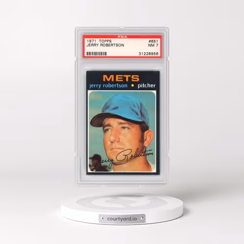 1971 Topps #651 Jerry Robertson (PSA 7 NM)