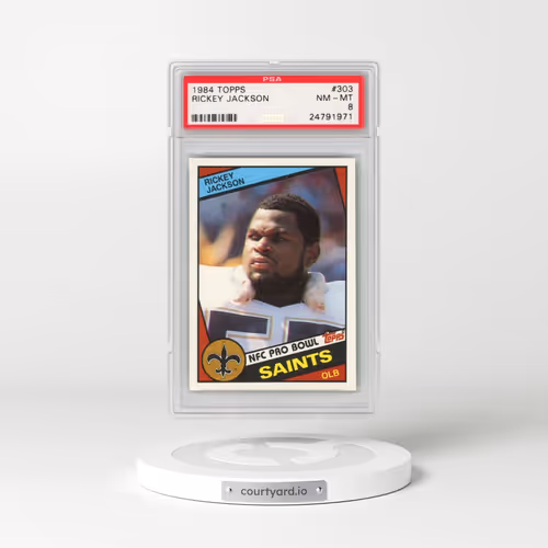 1984 Topps #303 Rickey Jackson (PSA 8 NM-MT)