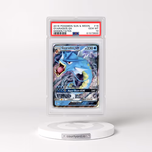 2019 Pokémon Sun & Moon Hidden Fates #16 Gyarados GX - Holo (PSA 10 GEM MINT)