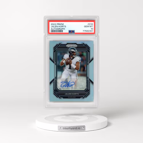 2022 Panini Prizm #234 Jalen Hurts - Autograph (PSA 10 GEM MINT)