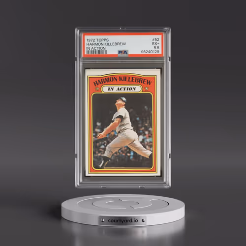 1972 Topps #52 Harmon Killebrew - In Action (PSA 5.5 EX+)
