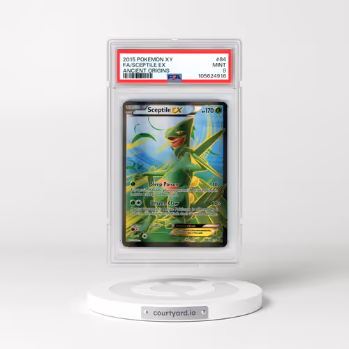 2015 Pokémon XY Ancient Origins #84 Sceptile EX - Holo Full Art (PSA 9 MINT)