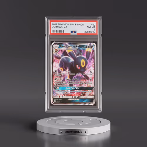 2017 Pokémon Sun & Moon #80 Umbreon GX - Holo (PSA 8 NM-MT)