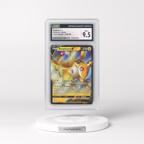 2020 Vivid Voltage #049/185 Ampharos V - Holo (CGC 9.5 MINT+)