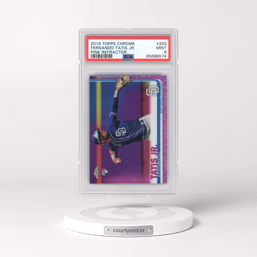 2019 Topps Chrome #203 Fernando Tatis Jr. - Pink Refractor (PSA 9 MINT)