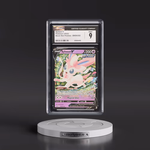 2017 Black Star Promos - Sword & Shield #SWSH202 Sylveon V - Holo V Heroes Tin / Eevee Evolutions Co