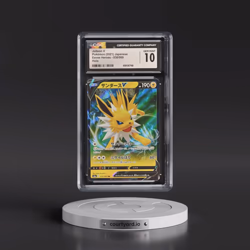 2021 Eevee Heroes #030/069 Jolteon V - Holo (CGC 10 GEM MINT)