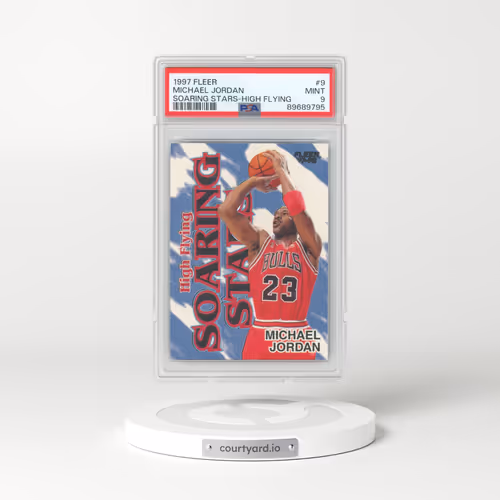 1997 Fleer Soaring Stars #9 Michael Jordan - High Flying (PSA 9 MINT)