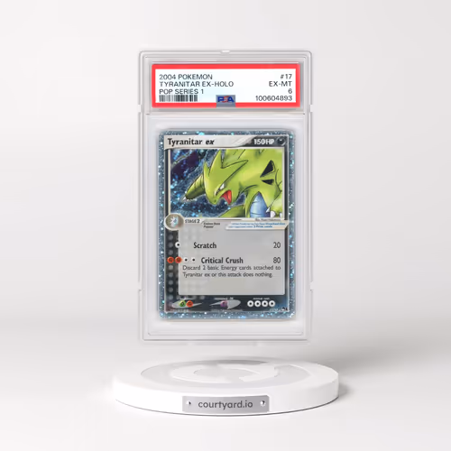 2004 Pokémon Pop Series 1 #17 Tyranitar EX - Holo Holo (PSA 6 EX-MT)