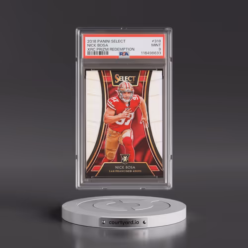 2018 Panini Select Xrc Prizm Redemption #318 Nick Bosa (PSA 9 MINT)