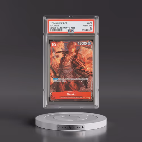 2024 One Piece OP06-Wings of the Captain #007 Shanks - Alternate Art (PSA 10 GEM MINT)
