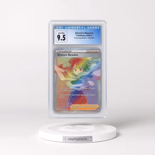 2021 Evolving Skies #225/203 Zinnia's Resolve - Rainbow Rare Holo (CGC 10 GEM MINT)