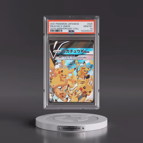 2021 Pokémon 25th Anniversary Collection #025 Pikachu V-Union (PSA 10 GEM MINT)