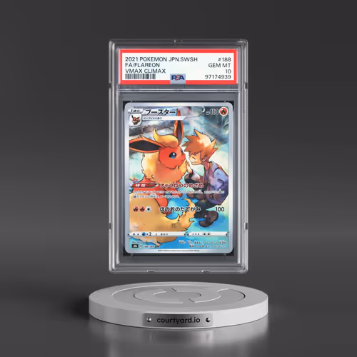2021 Pokémon Sword & Shield Vmax Climax #188 Flareon - Full Art (PSA 10 GEM MINT)