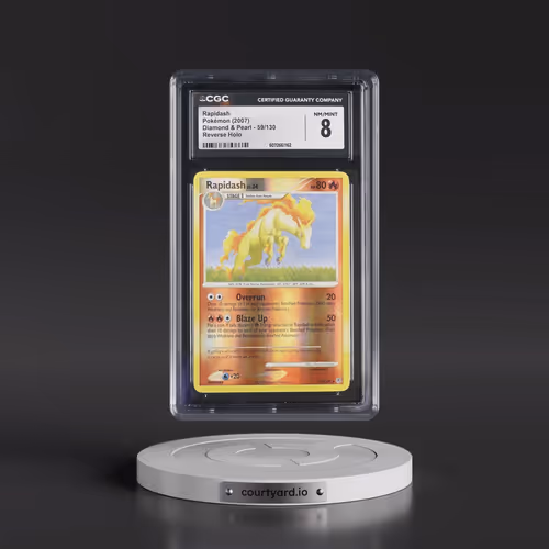 2007 Diamond & Pearl #59/130 Rapidash - Reverse Holo (CGC 8 NM-MT)