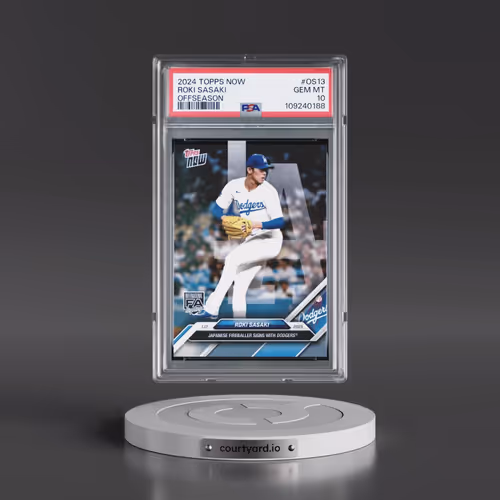 2024 Topps Now Offseason #OS13 Roki Sasaki (PSA 10 GEM MINT)
