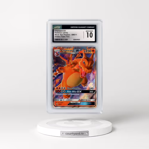 2016 Black Star Promos - Sun & Moon #SM211 Charizard GX - Holo Hidden Fates Tins (CGC 10 GEM MINT)