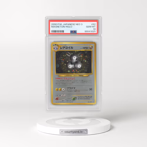 2000 Pokémon Neo 3 #82 Magneton - Holo (PSA 10 GEM MINT)