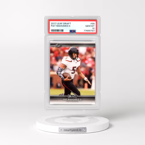 2017 Leaf Draft #56 Pat Mahomes II (PSA 10 GEM MINT)