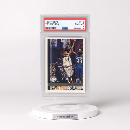 1997 Topps #115 Tim Duncan (PSA 8 NM-MT)