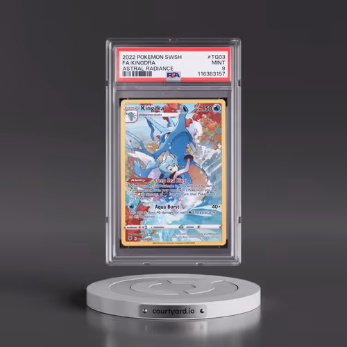2022 Pokémon Sword & Shield Astral Radiance #TG03 Kingdra - Full Art (PSA 9 MINT)