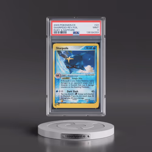2003 Pokémon EX Ruby & Sapphire #22 Sharpedo - Reverse Foil (PSA 9 MINT)