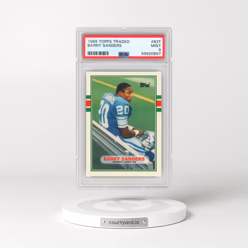 1989 Topps Traded #83T Barry Sanders (PSA 9 MINT)