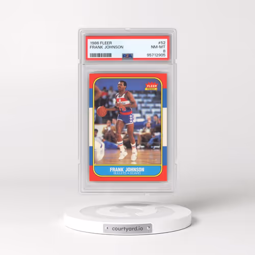1986 Fleer #52 Frank Johnson (PSA 8 NM-MT)