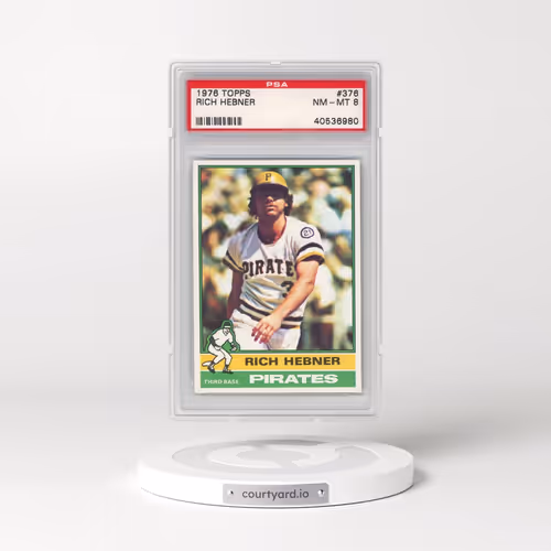 1976 Topps #376 Rich Hebner (PSA 8 NM-MT)