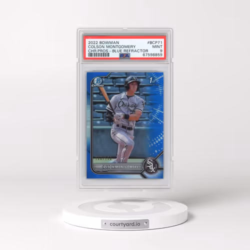 2022 Bowman Chrome Prospects #BCP71 Colson Montgomery - Blue Refractor (PSA 9 MINT)