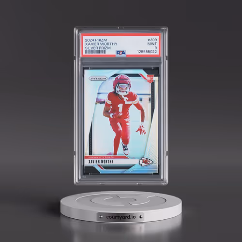 2024 Panini Prizm #399 Xavier Worthy - Silver Prizm (PSA 9 MINT)
