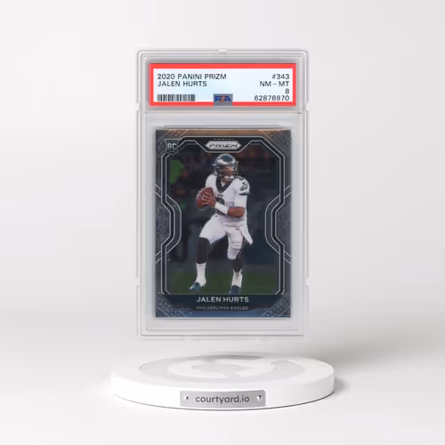 2020 Panini Prizm #343 Jalen Hurts (PSA 8 NM-MT)