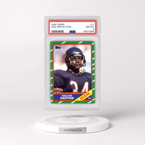 1986 Topps #11 Walter Payton (PSA 8 NM-MT)