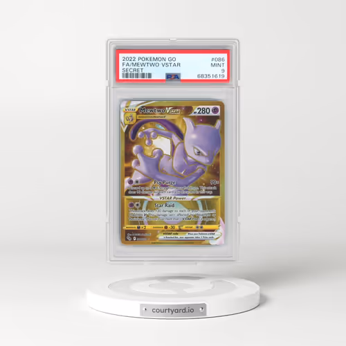 2022 Pokémon Go #086 Mewtwo Vstar - Full Art Secret (PSA 9 MINT)