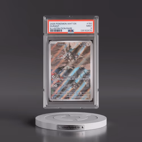 2025 Pokémon Wht EN-White Flare #150 Durant - Illustration Rare (PSA 9 MINT)