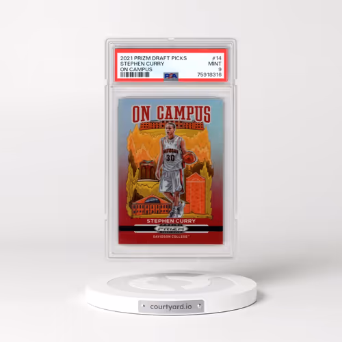 2021 Panini Prizm Draft Picks on Campus #14 Stephen Curry (PSA 9 MINT)