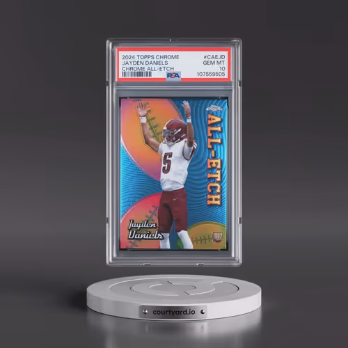 2024 Topps Chrome Chrome All-Etch #CAEJD Jayden Daniels (PSA 10 GEM MINT)